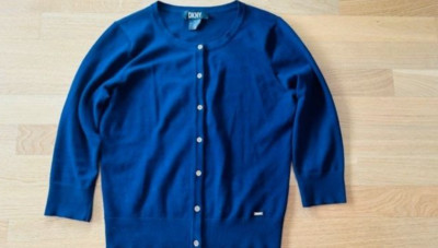 DKNY, Cardigan / Strickjacke, Gr. M, Dunkelblau, Wie NEU