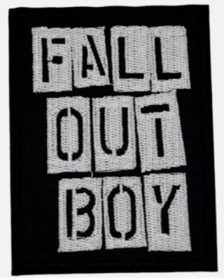 Fall Out Boy Patch Rock Heavy Metal Punk Pop Music Band Logo Name Embroidered