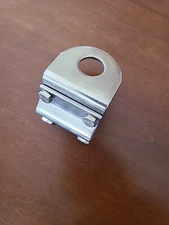 Stainless Steel 3-Way Antenna Mirror Mount Bracket w/ 3/4" Hole - New old stock