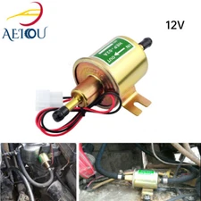 12V Universal Electric Fuel Pump 4-7PSI Inline Low Pressure Gas Diesel HEP-02A