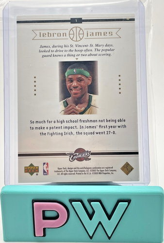 LEBRON JAMES 2003 UPPER DECK FABULOUS FRESHMAN ROOKIE - Picture 2 of 2
