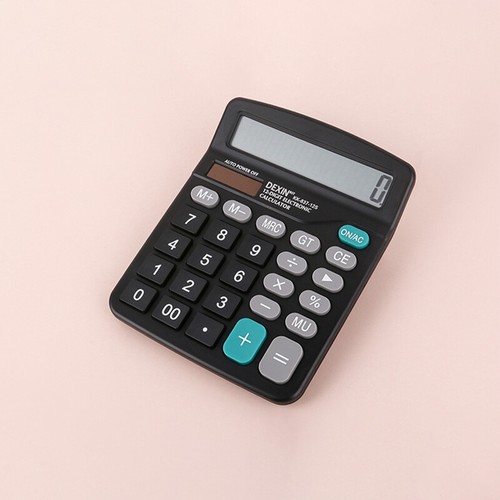 12 Digits Electronic Calculator Solar Calculator Dual Power Desktop Calculators - Picture 8 of 14