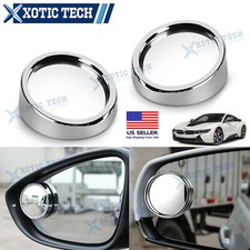 For BMW 2 3 4 5 6 Series 2x 360° Round Blind Spot Mirror Glass Convex Rear View