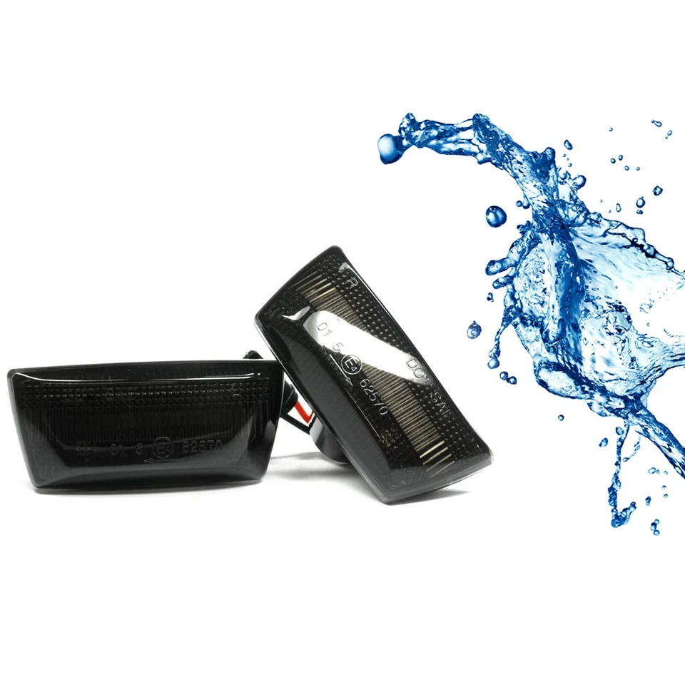 Frecce Laterali LED Opel Astra H J GTC OPC Corsa D E Chevrolet Cadillac Nero - Immagine 2 di 4