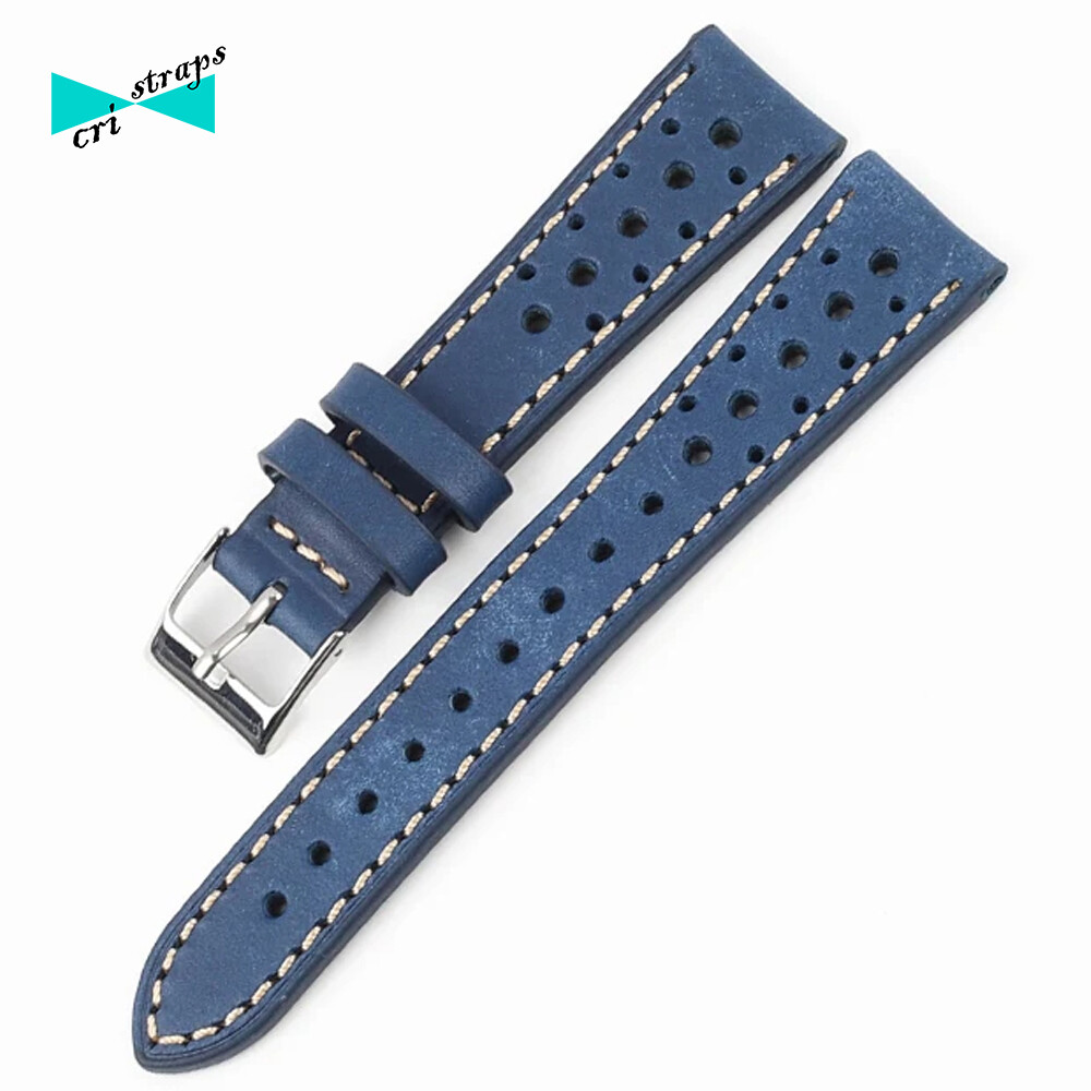 Schatz Orologio Cinturino Orologio Uomo In Vera Pelle - Doppia Cucitura, Misure 18mm E 20mm, Stile Classico Cintura Firmata Uomo - Foto 5