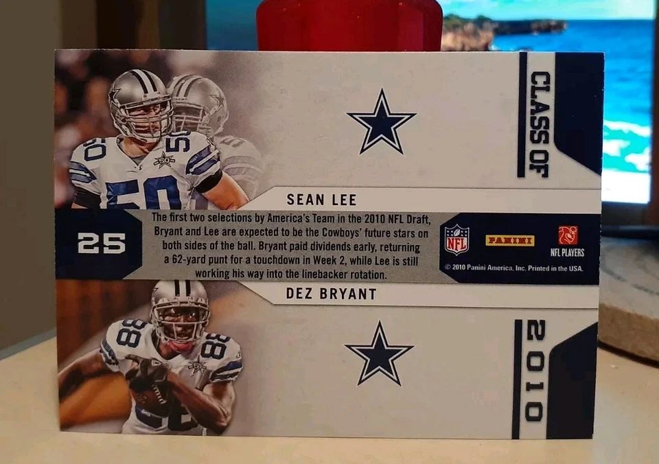 2010 Contenders *Draft Class* #25 Dez Bryant & Sean Lee Rookie DALLAS Cowboys - Image 2 of 2