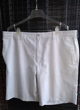 PGA TOUR Mens 42 Golf Shorts Expandable Stretch Waistband Grey Print Flat Front