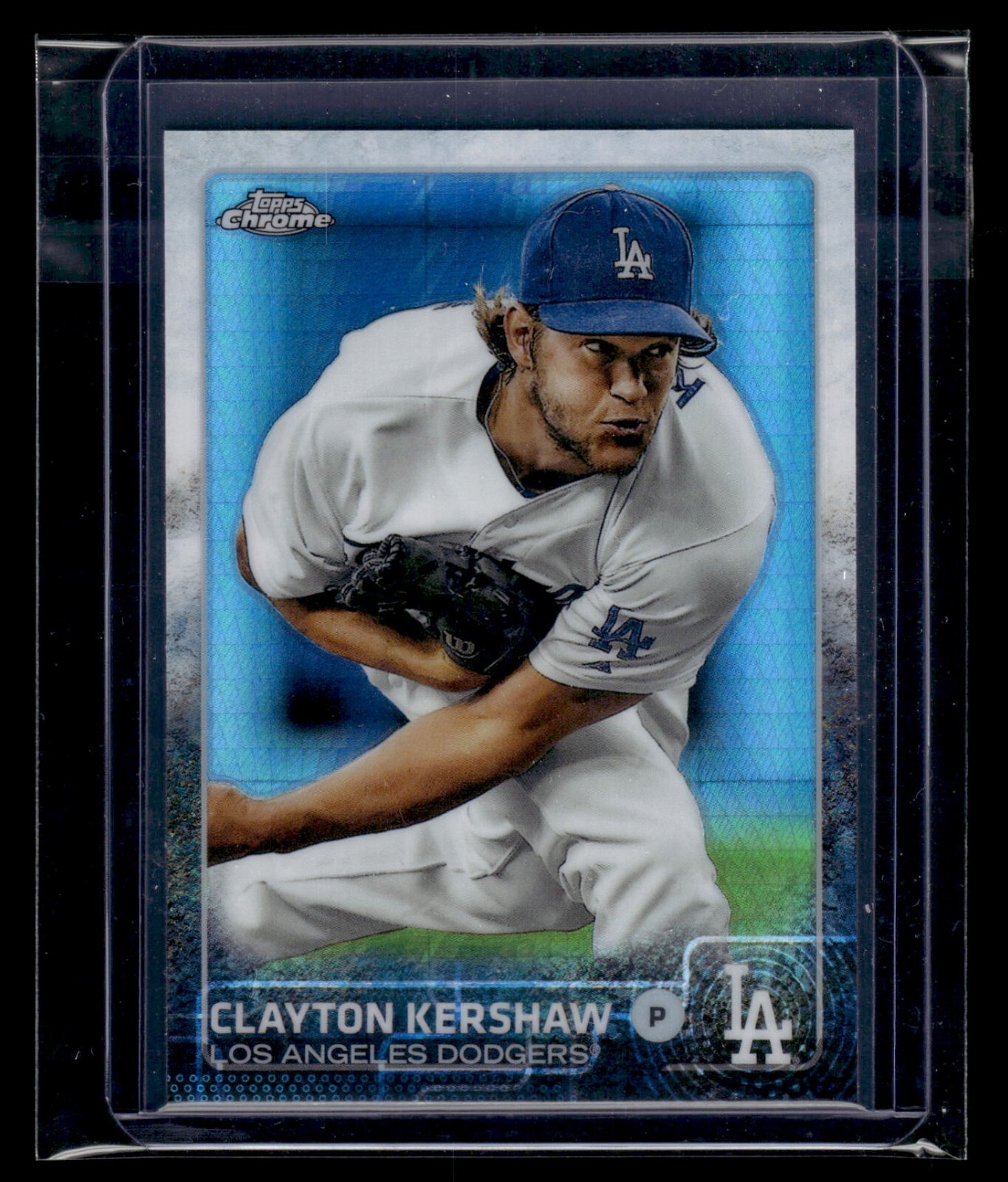 2015 Topps Chrome Prism Refractor #55 Clayton Kershaw Dodgers