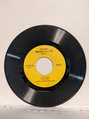 45 ~Carol Joan Drexler, Kay Lande   Young Helen Keller (Book narration) 1970 NM-