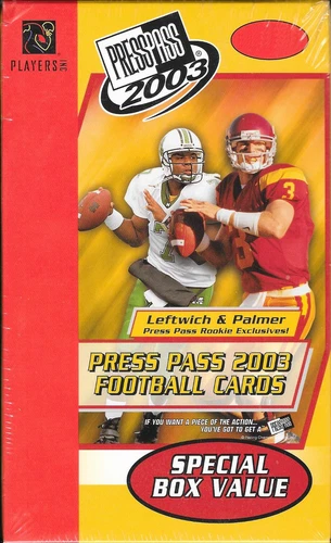 PRESS PASS 2003 FOOTBALL CARDS RETAIL BOX FACTORY SEALED