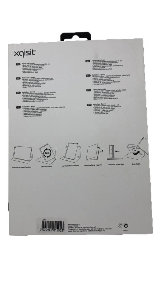 Red Folio Book Case 360 Stand Cover for 9.7 inch Apple iPad 5 Air 1st Gen - Image 2 of 4