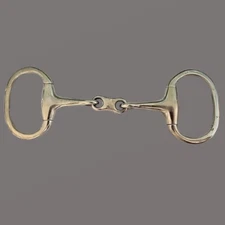 English Eggbutt Dog Bone French Link Snaffle 5" Mouth Stainless Steel