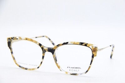 NEW MOREL KOALI 20115K MD11 BROWN MARBLE GOLD AUTHENTIC FRAME EYEGLASSES 53-19