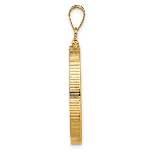 Wideband 14K Yellow or White Gold Coin Bezel Pendant Mounting - 13mm to 39.5mm - Picture 88 of 163