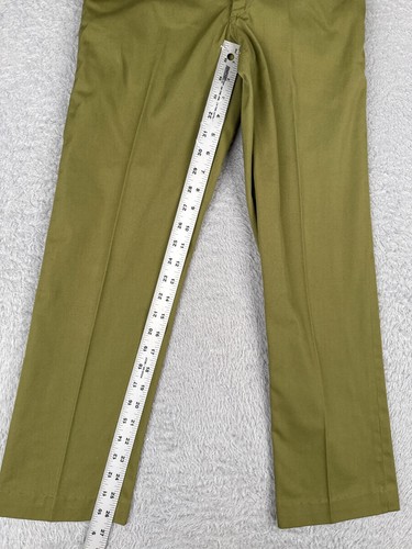 VINTAGE Boy Scouts Pants Youth 25 Green 1950s 50s Zip Fly Flap Pockets 25x27 - Picture 7 of 15