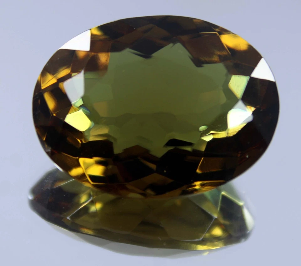 Gemma sfusa alessandrite certificata 40 CT pietra preziosa ovale che cambia c... - Immagine 2 di 4