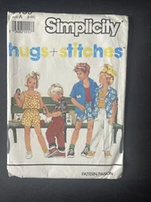 Simplicity 7189 Pattern Pants Shorts Tank Size 2 3 4 5 6 6x Child Precut 1991