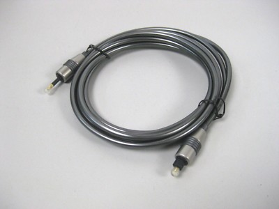 6FT Gold Plated Toslink to Mini Toslink Optical Mini Plug Digital Audio Cable