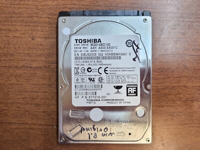 5400 Rpm Toshiba Hdd Mq01abd100 TOSHIBA MQ01ABD100 1TB 5400RPM HDD