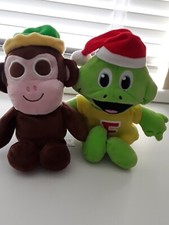 Cadbury's Buttons Monkey And Freddo Frog Plus Soft Toys - 8" and 9" Excl. Hats
