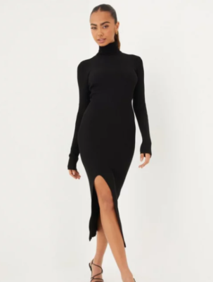 yas long sleeve dress Y.A.S YASBIRIELLA LS ROLLNECK DRESS Size Medium New with Tags