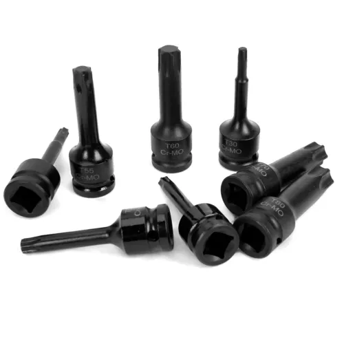 8X 1/2'' Drive Torx Deep Impact Metric Socket Bits Set Repair Tool T30-T80 AUS - Picture 7 of 9