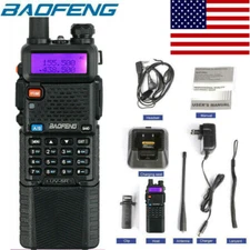 Baofeng UV-5R 5W Dual Band UHF VHF Radio Upgrade Version 3800mah Battery FM