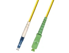 3M (9.84ft) OS2 LC/UPC to SC/APC Fiber Optic Cable Simplex Singlemode 9/125
