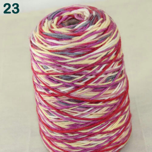 Vendita NUOVA 500g Filato Cono Scialle Grosso Scialle Sciarpa Lavorata a Mano Lana Arcobaleno Cashmere - Foto 35 di 47