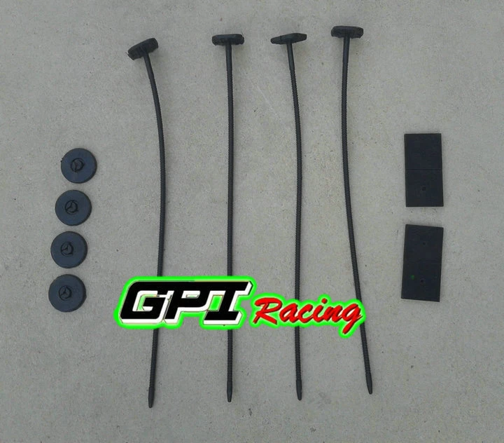 un juego Universal JDM Kit de montaje de ventilador de radiador de refrigeración eléctrica Correa Tie Foto 2 de 4