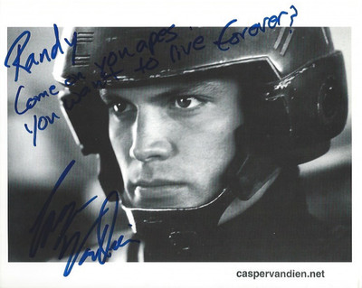 Casper Van Dien autographed photo Starship Troopers COA