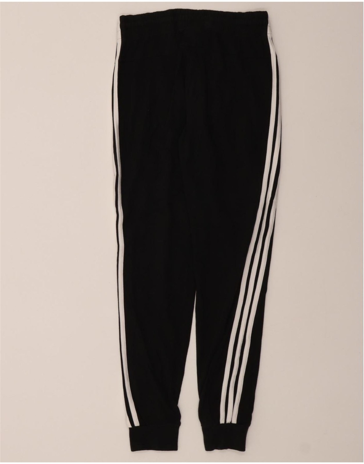 ADIDAS Womens Tracksuit Trousers Joggers UK 8/10 Small  Black Cotton DD17 thumbnail 2