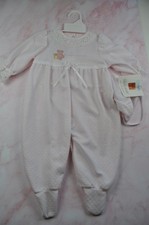 Vintage Carter's Baby Girl One Piece Mommy s Little Girl Pink with Hat NEW