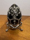 Vintage Collectable Russian Faberge Musical Egg w/Picture Frame 5 1/2"