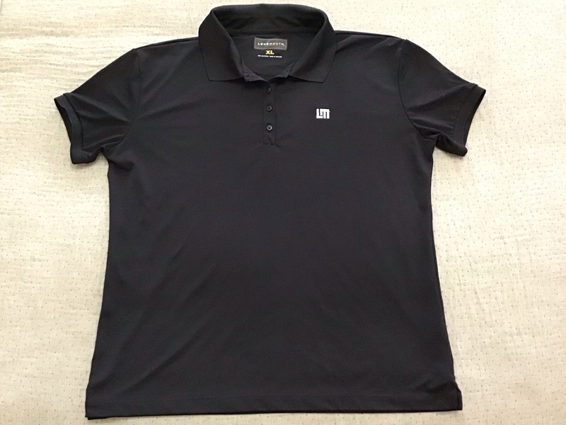 New LOUDMOUTH GOLF Women’s HERITAGE Polo Shirt, BLACK, XL