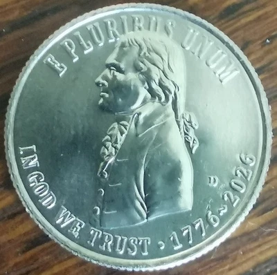 Quarter dollar USA DÉCLARATION D'INDÉPENDANCE 2026 D - 250 ans des États-Unis - Bild 1 von 2