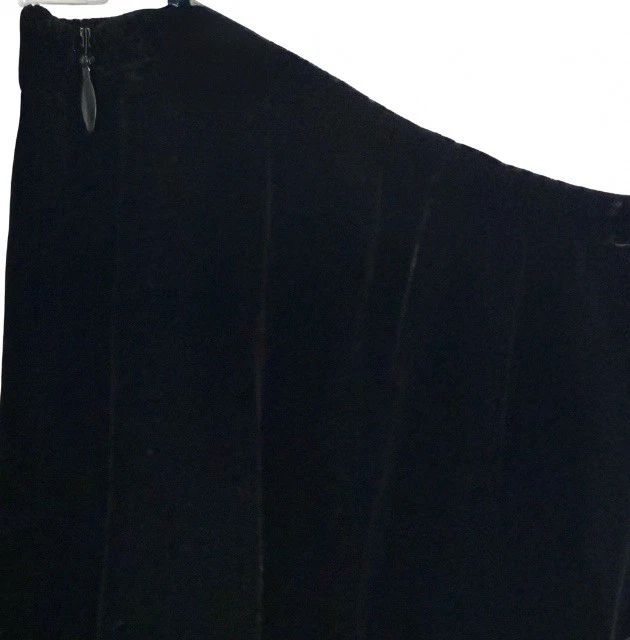 PANTALONES DE PIERNA ANCHA DE TERCIOPELO DE SEDA NEGRO JOHNNY WAS M - BOHO CHIC, SUAVES Y ELEGANTES Foto 4 de 4