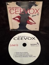 Rare Electronic CD - Pete Rage Feat Ceevox “Love Is” - 2005 US - Harlequin RG