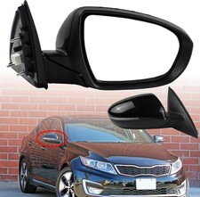 Right Passenger Side Door Mirror Compatible with Side, Black