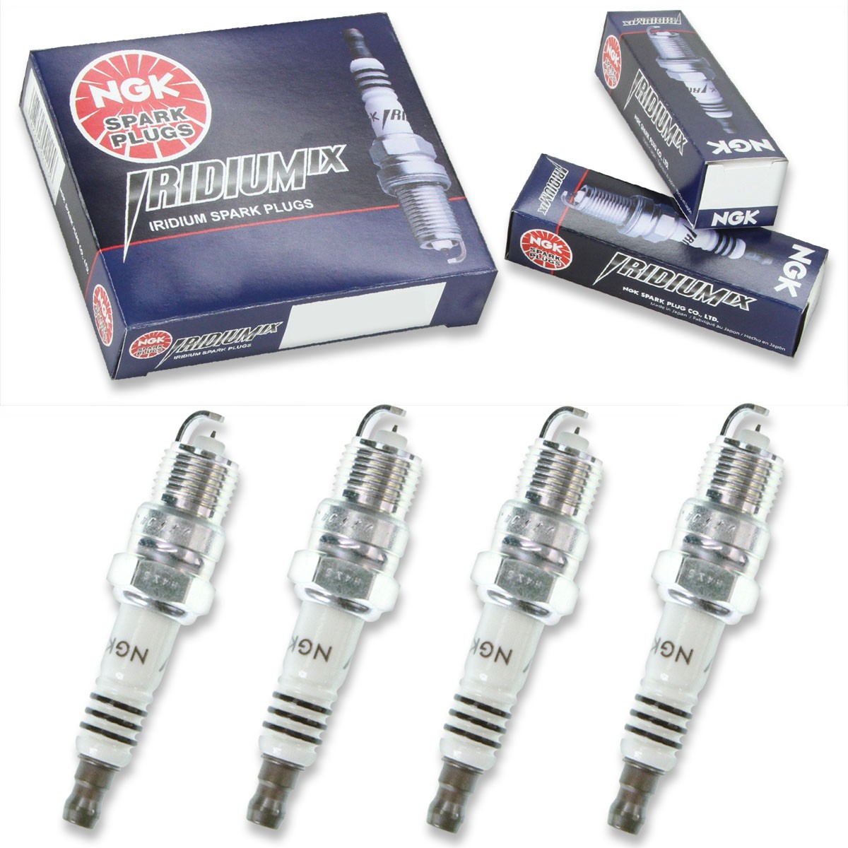 4 pcs NGK Iridium IX Spark Plugs for 1987-1990 Oldsmobile Cutlass Cruiser ll