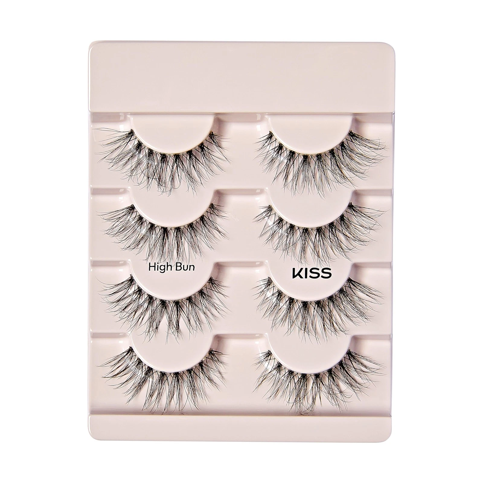 Kiss The New Natural, False Eyelashes, 'High Bun', 12mm, Includes 4 pairs of ... - product detail image 4
