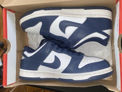 Nike Dunk Low Navy White Athletic Sneakers Men Basketball Casual Low Top