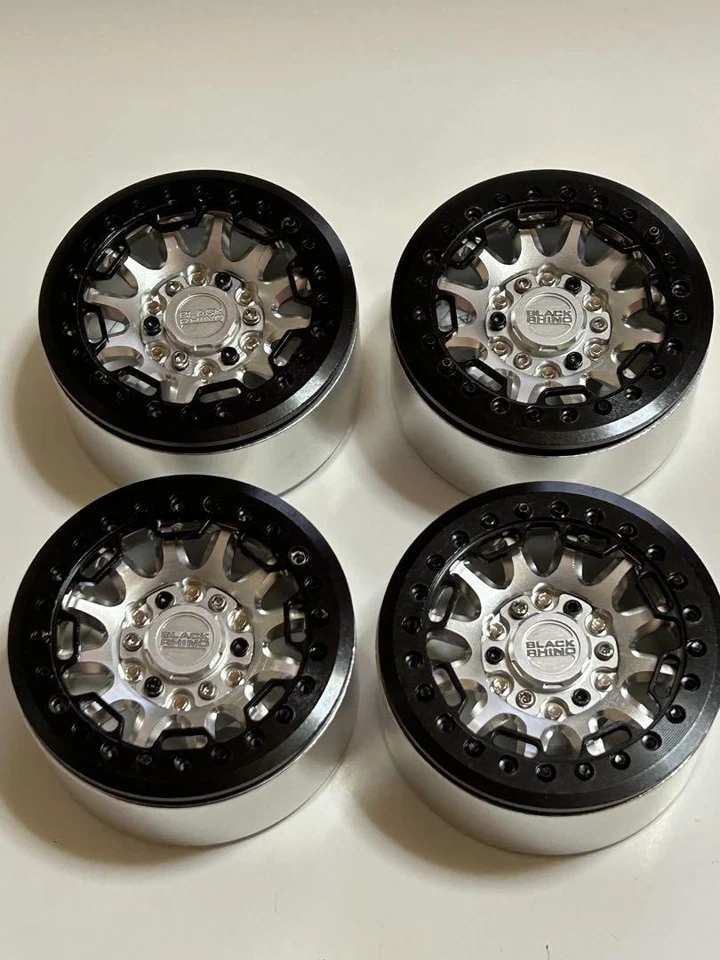 Rc4Wd Negro Rhino Ouray 1.9 Ruedas Beadlock Rc Rock Crawler Camión Aluminio Foto 3 de 4