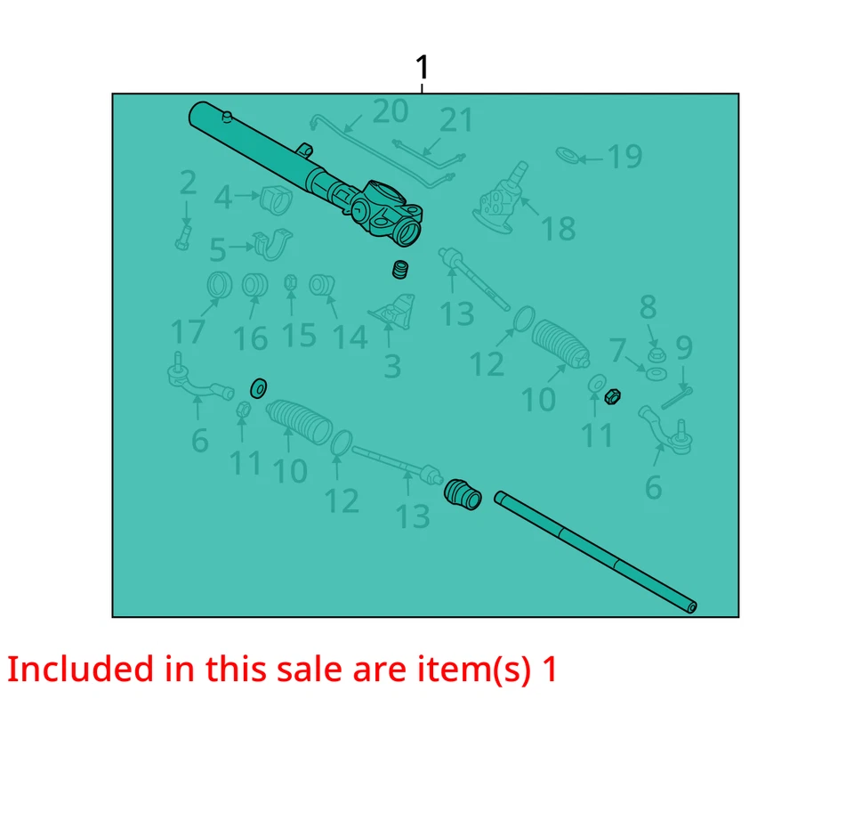 2009 Hyundai Genesis Steering Gear Rack & Pinion OEM 80K Miles - LKQ433910463 - Image 4 of 4