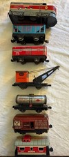 Vintage 1950s Marx Heisler Line Tin Litho Electric Train Set Made in USA