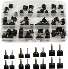 24 Pairs High Heel Tips Shoes Replacement Tap Caps,12 Size, 8-12.5Mm ,U-Shape, B