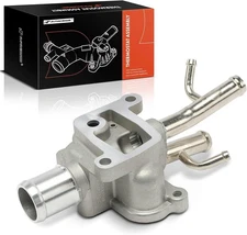 Engine Coolant Thermostat Housing Assembly Compatible with 2006-2009 Accent & 2