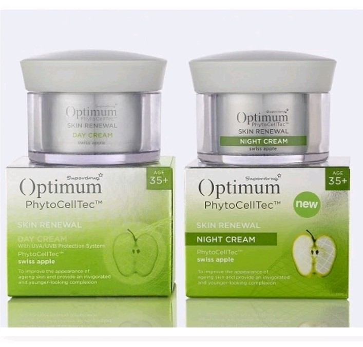Superdrug Optimum  Phytocell Tec Swiss Apple Skin Renewal Day & Night Cream 50ml