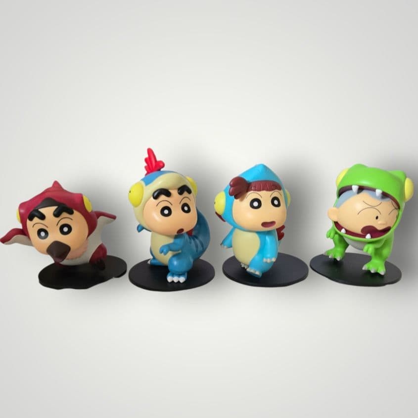 Crayón Shin-chan Dinosaurio Diario Figura Set de 4 Auténticos...