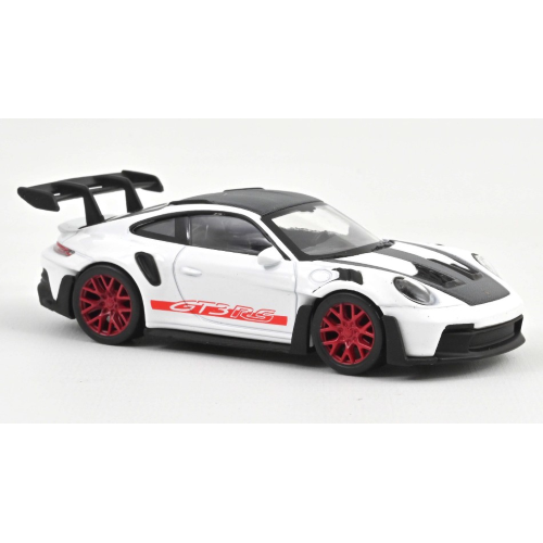 Porsche 911 GT3 Rs 2022 White Weissach Pack JET-CAR 1:43 Norev Auto Stradali -D--image